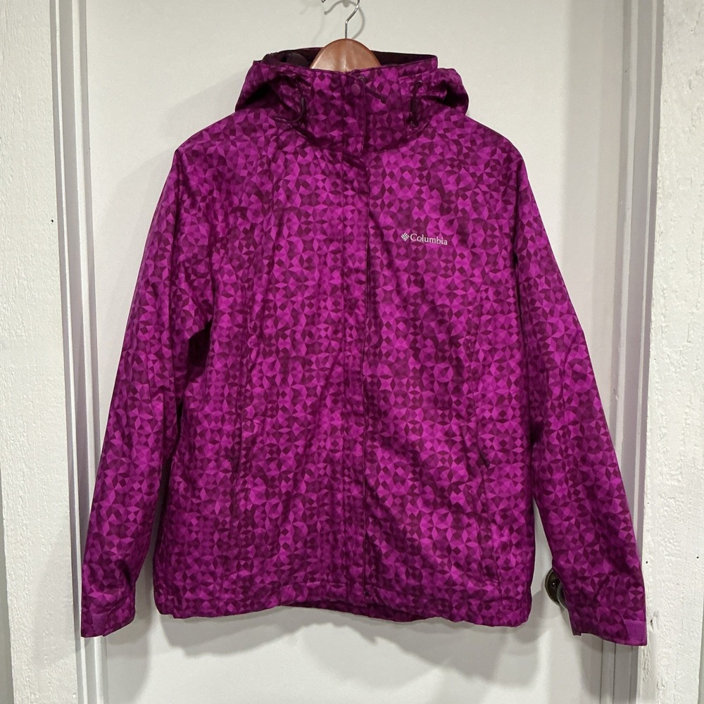 Columbia Outer West Interchange Jacket Thermal Coil, Large, Purple Pink